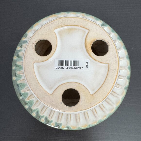 Bath & Body Works Stoneware Green & Gold Mushroom Single Wick Candle Holder - Picture 6 of 9